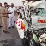 पूर्वांचल एक्सप्रेस-वे पर हादसा,सैनिक का पार्थिव शरीर ले जा रही एंबुलेंस टकराई, 4 की मौत